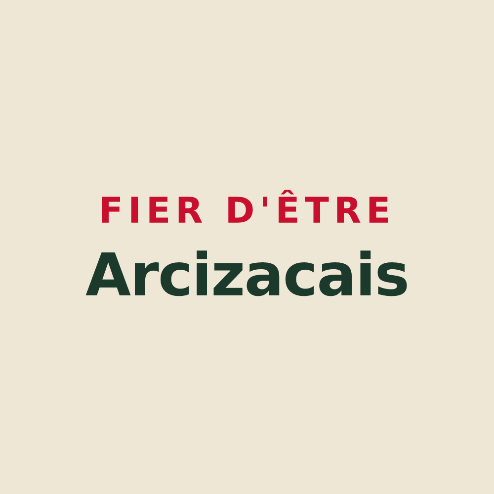 Tote bag « Fier d'être Arcizacais » — design pour Arcizac-ez-Angles