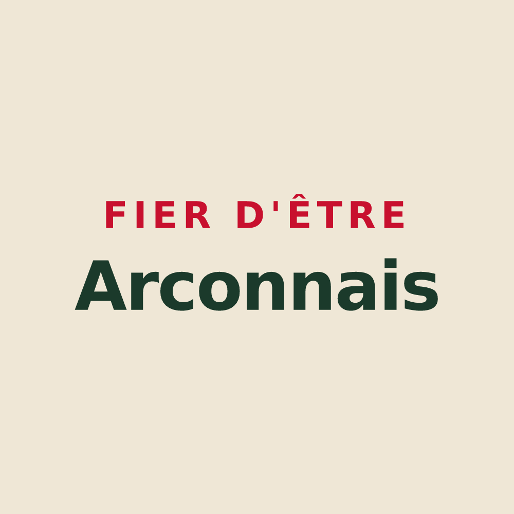 Tote bag « Fier d'être Arconnais » — design pour Arcomps