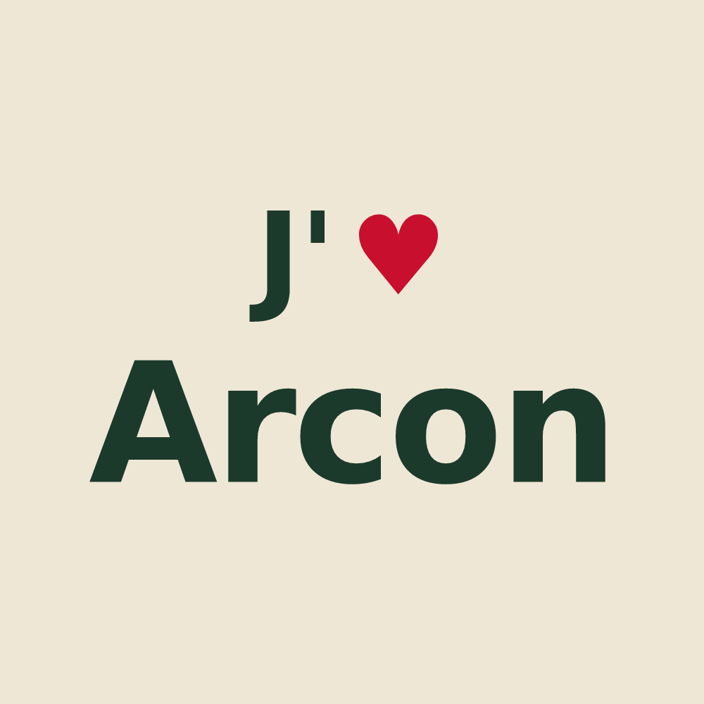Tote bag personnalisé Arcon — design J'aime Arcon