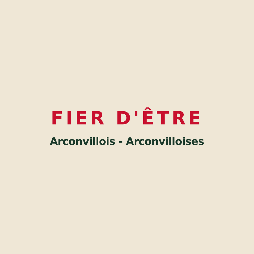 Tote bag « Fier d'être Arconvillois - Arconvilloises » — design pour Arconville