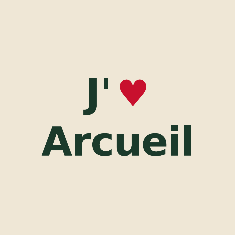 Tote bag personnalisé Arcueil — design J'aime Arcueil
