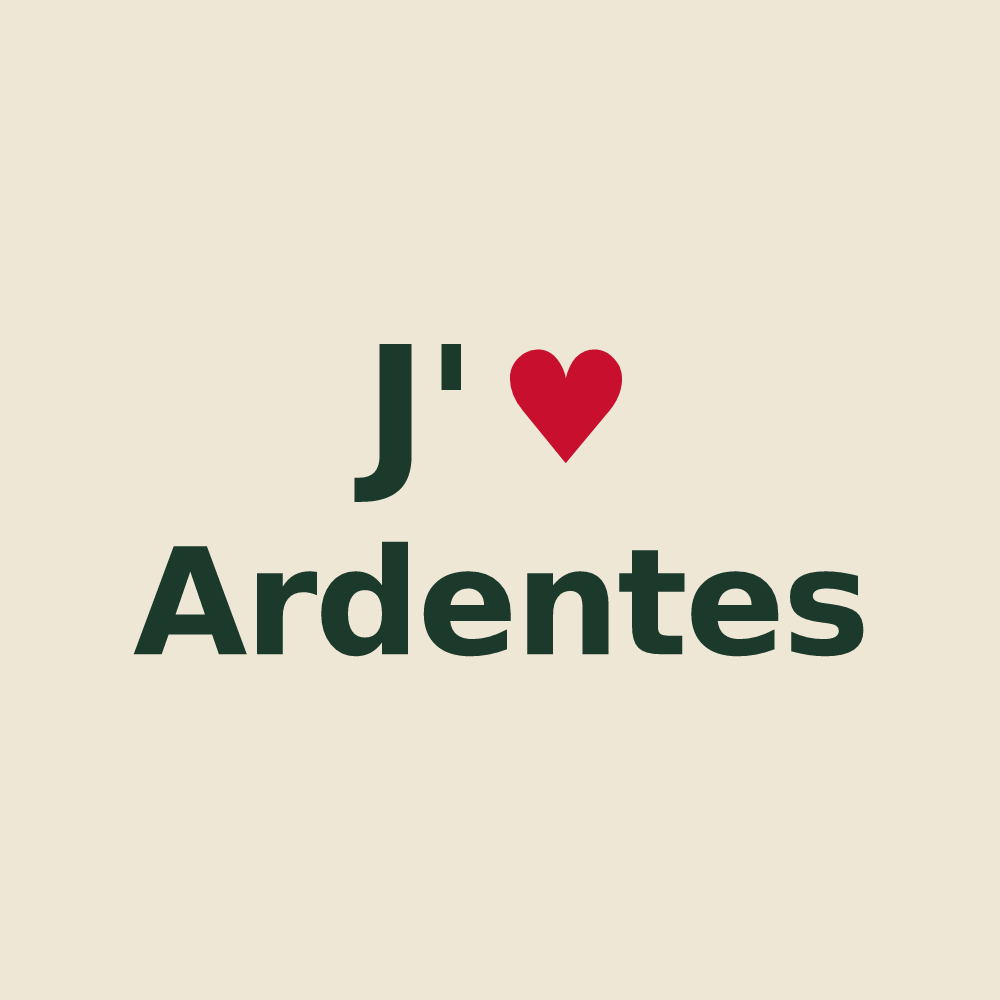 Tote bag personnalisé Ardentes — design J'aime Ardentes