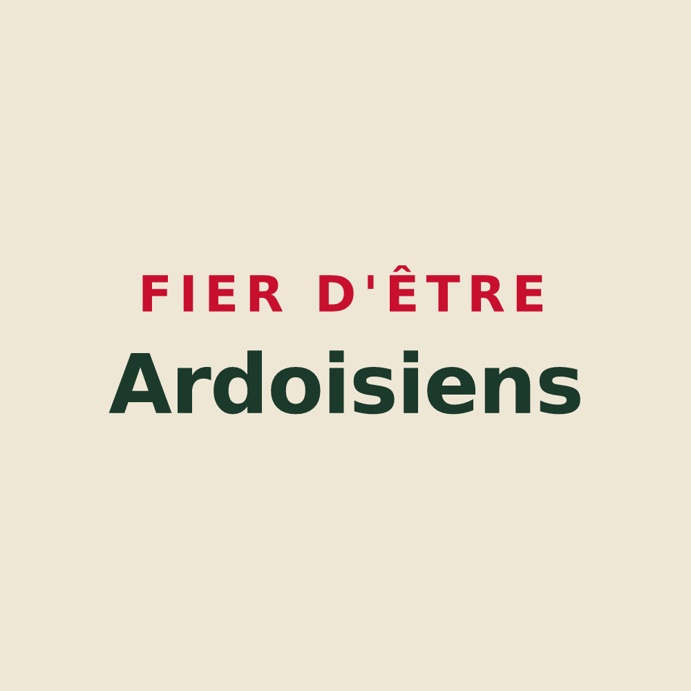 Tote bag « Fier d'être Ardoisiens » — design pour Ardoix