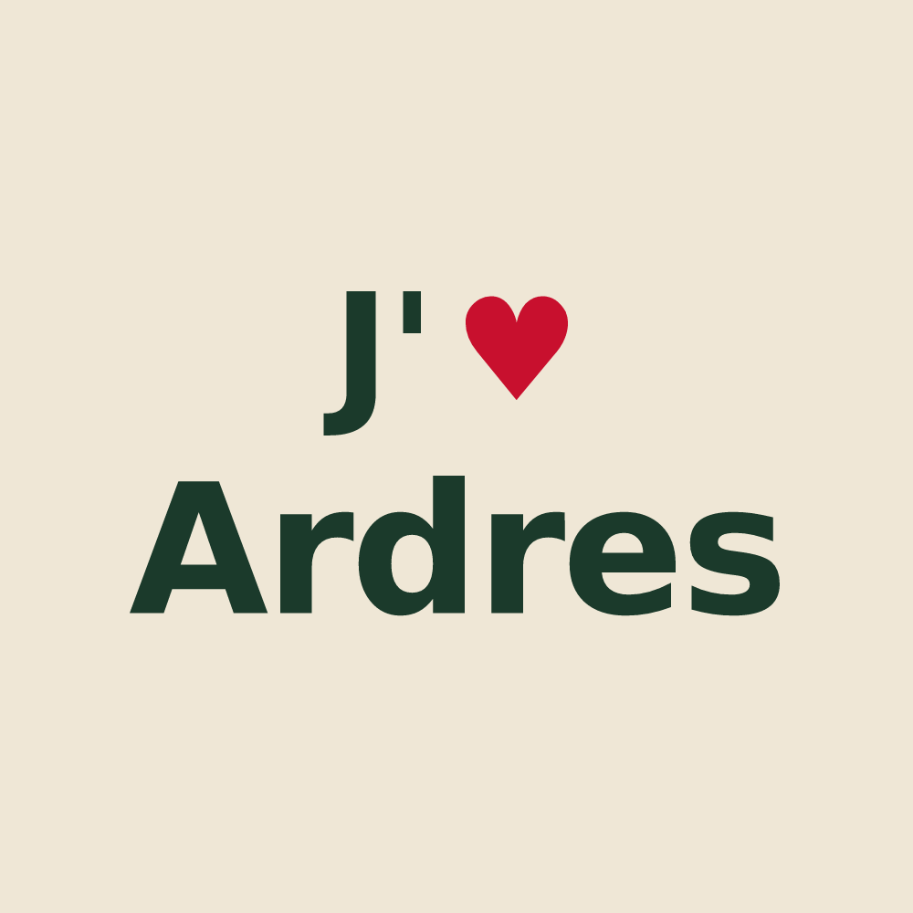 Tote bag personnalisé Ardres — design J'aime Ardres