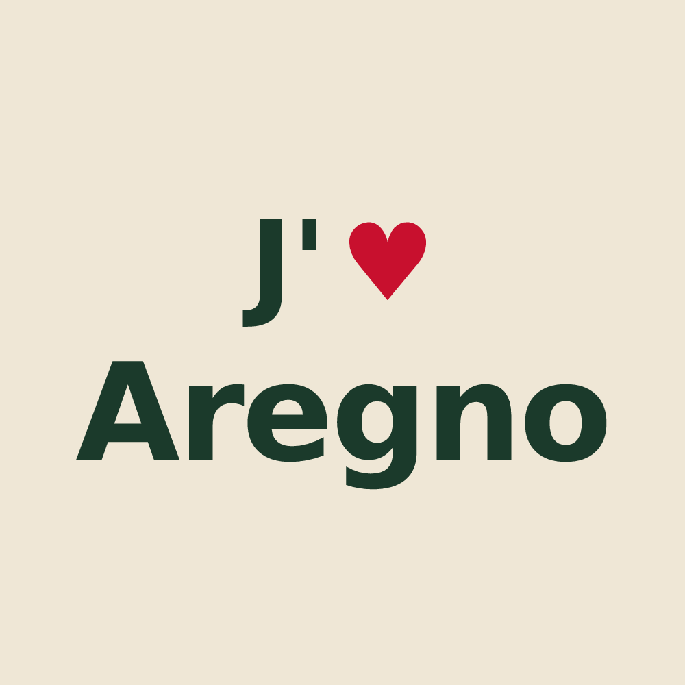 Tote bag personnalisé Aregno — design J'aime Aregno
