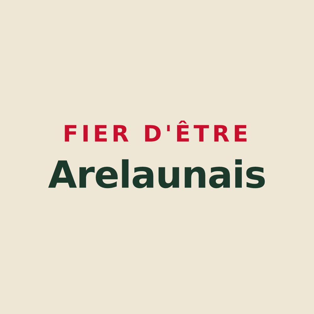 Tote bag « Fier d'être Arelaunais » — design pour Arelaune-en-Seine