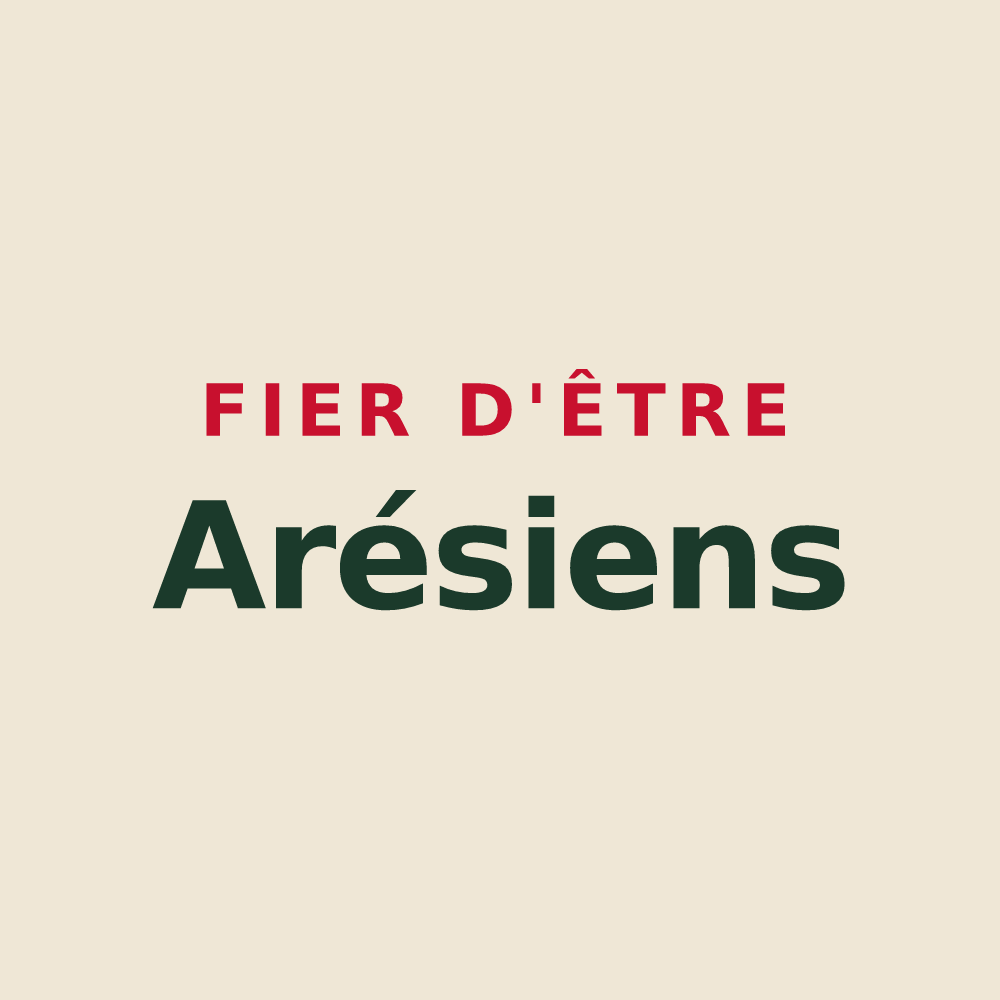 Tote bag « Fier d'être Arésiens » — design pour Arès