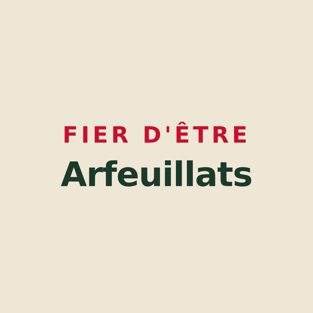 Tote bag « Fier d'être Arfeuillats » — design pour Arfeuilles