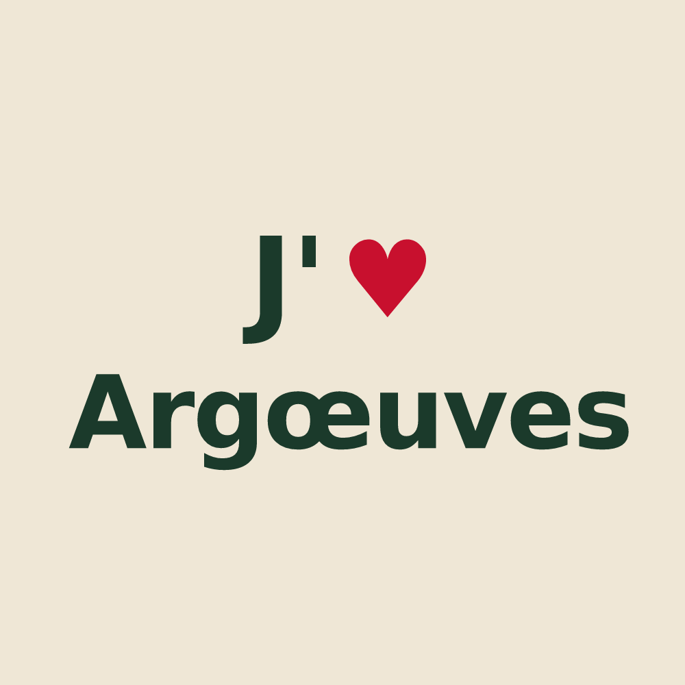 Tote bag personnalisé Argœuves — design J'aime Argœuves