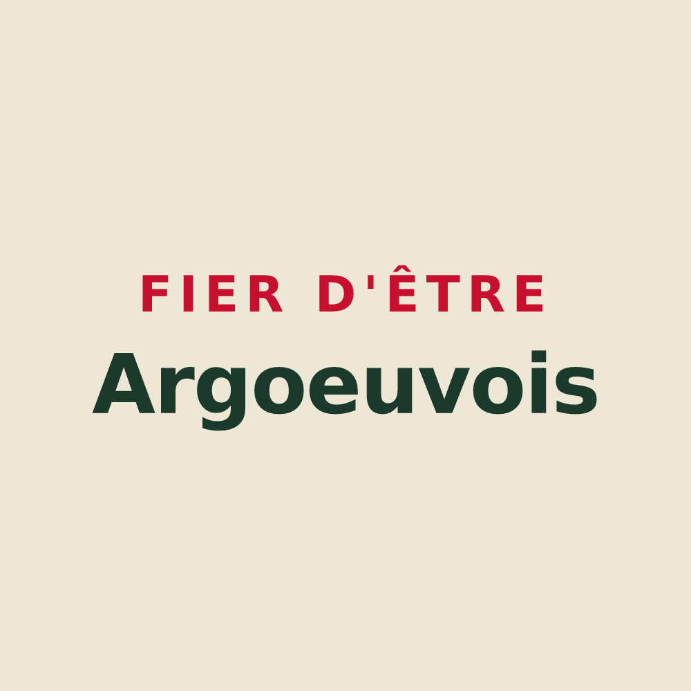 Tote bag « Fier d'être Argoeuvois » — design pour Argœuves