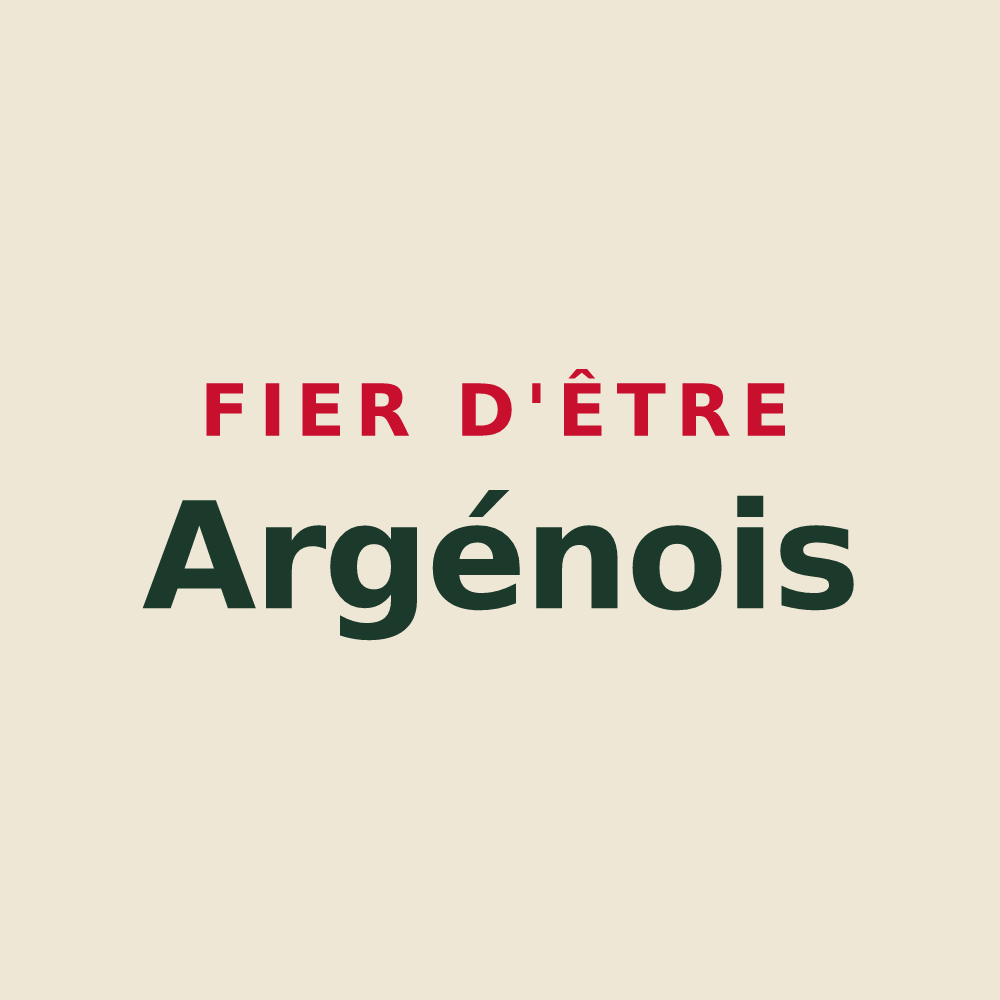 Tote bag « Fier d'être Argénois » — design pour Argein