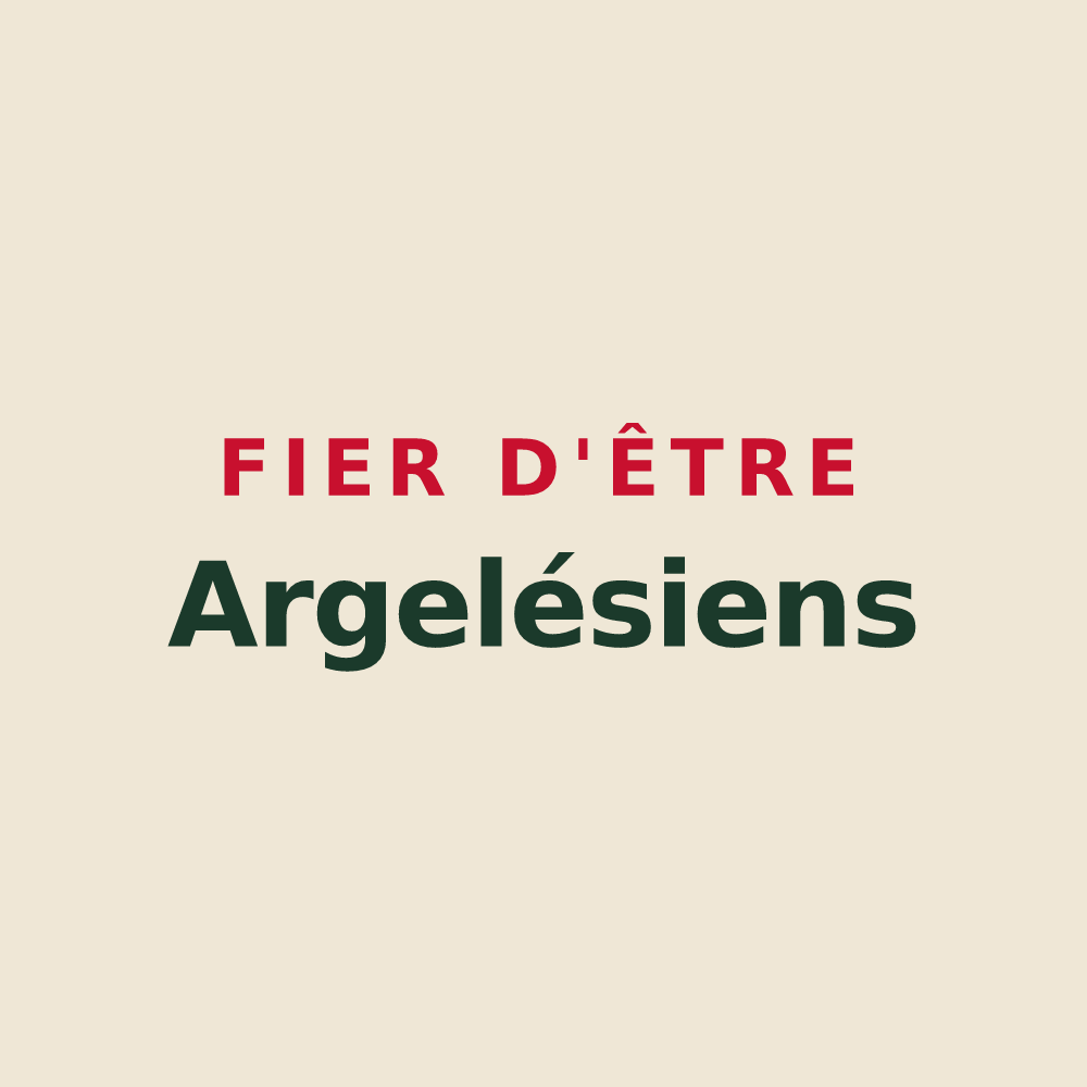 Tote bag « Fier d'être Argelésiens » — design pour Argelès-sur-Mer
