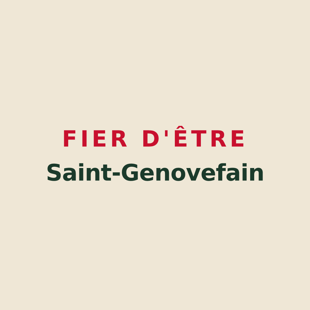Tote bag « Fier d'être Saint-Genovefain » — design pour Argences en Aubrac