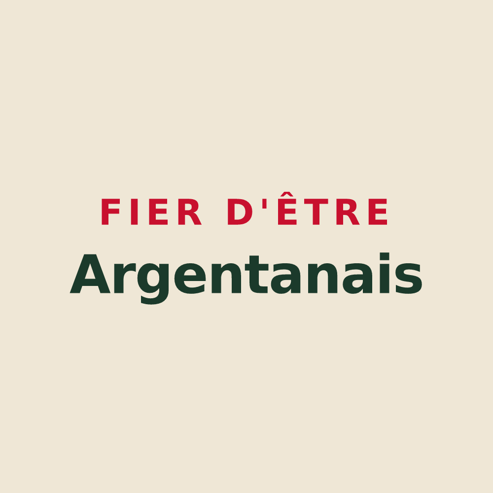 Tote bag « Fier d'être Argentanais » — design pour Argentan