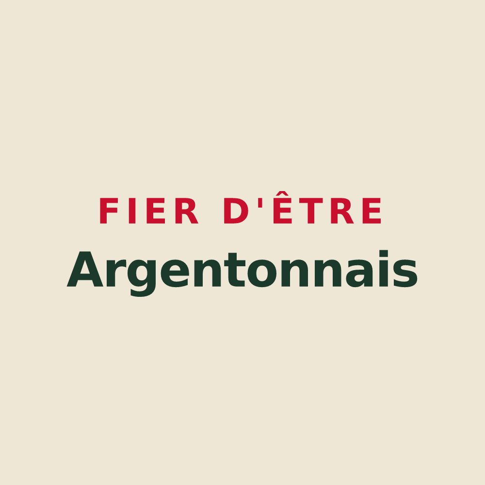 Tote bag « Fier d'être Argentonnais » — design pour Argenton-sur-Creuse