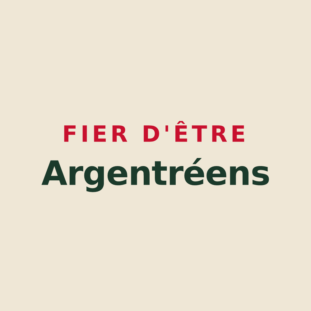 Tote bag « Fier d'être Argentréens » — design pour Argentré