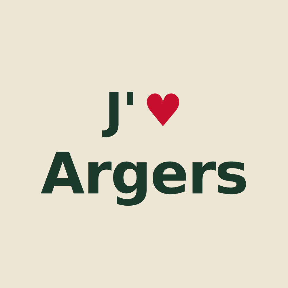 Tote bag personnalisé Argers — design J'aime Argers