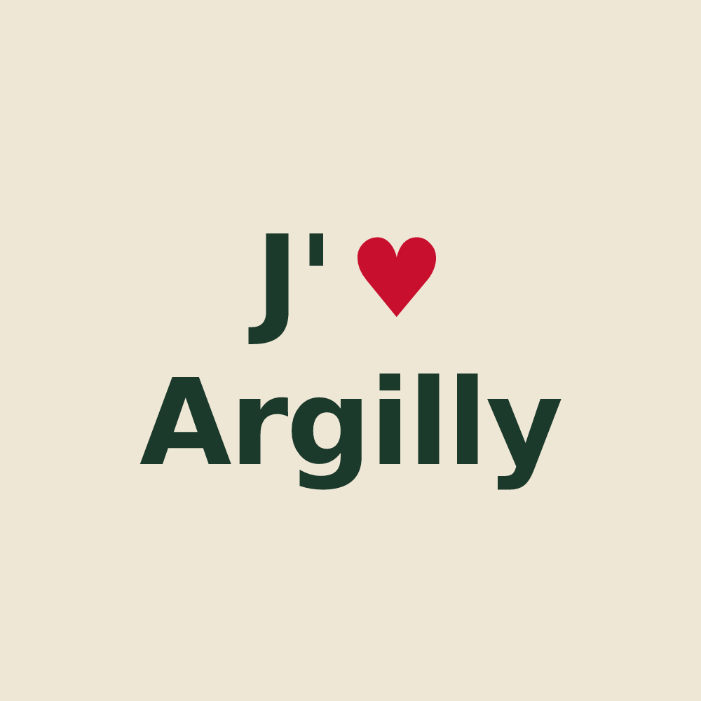 Tote bag personnalisé Argilly — design J'aime Argilly