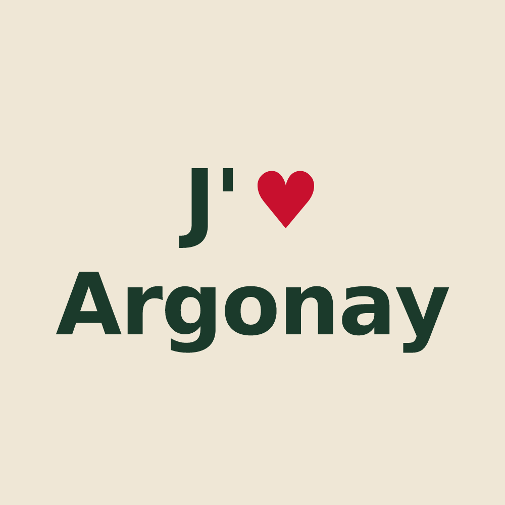 Tote bag personnalisé Argonay — design J'aime Argonay