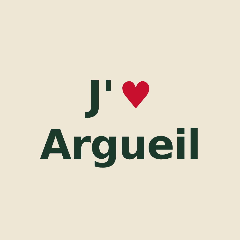 Tote bag personnalisé Argueil — design J'aime Argueil