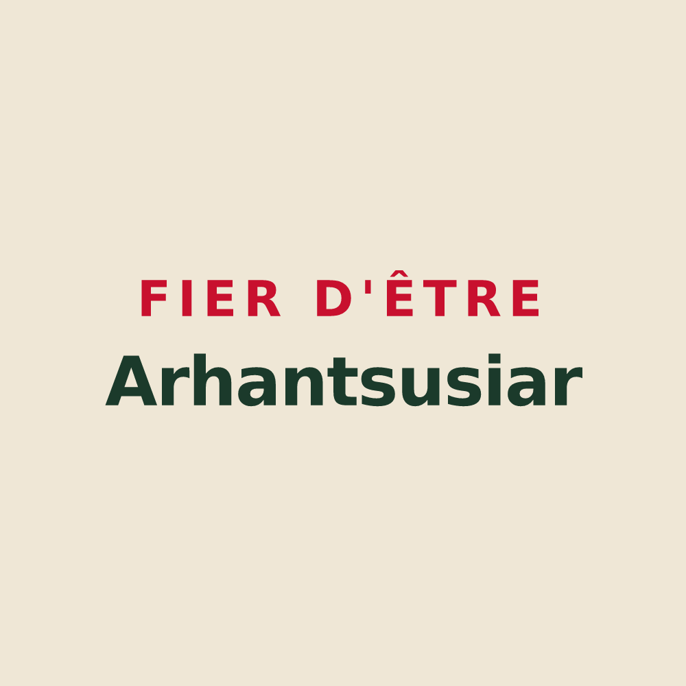 Tote bag « Fier d'être Arhantsusiar » — design pour Arhansus