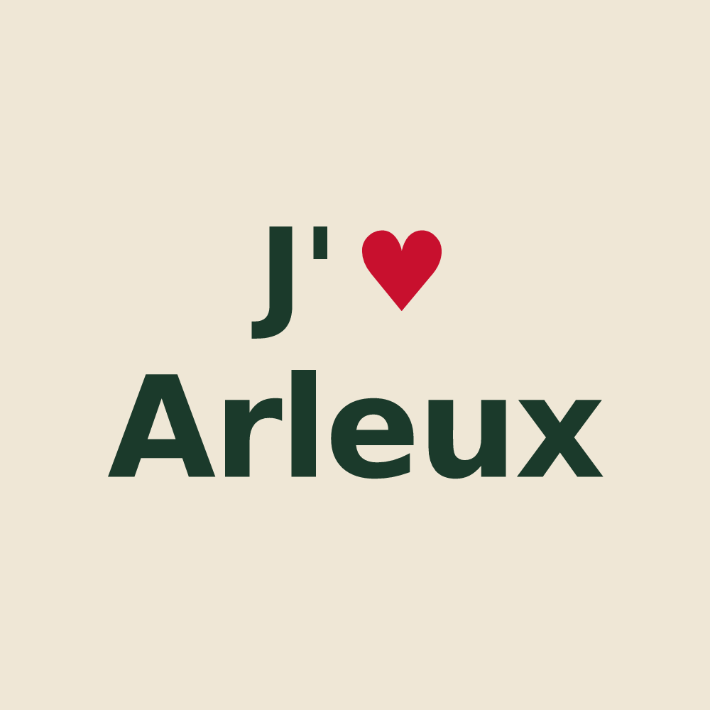 Tote bag personnalisé Arleux — design J'aime Arleux