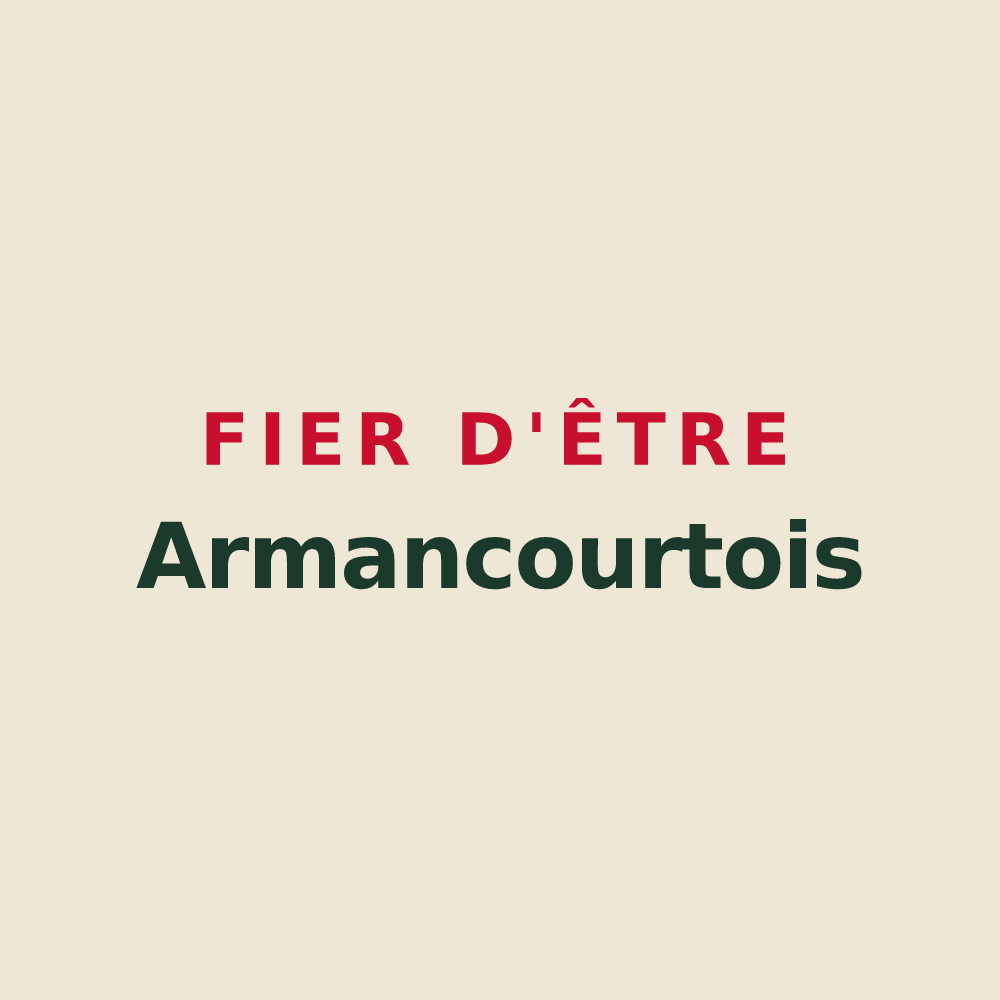 Tote bag « Fier d'être Armancourtois » — design pour Armancourt