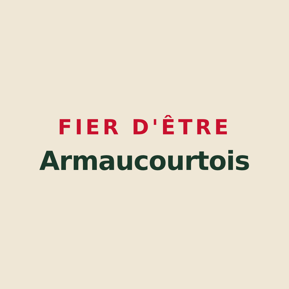 Tote bag « Fier d'être Armaucourtois » — design pour Armaucourt