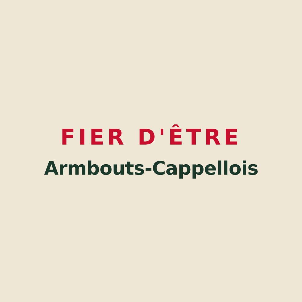 Tote bag « Fier d'être Armbouts-Cappellois » — design pour Armbouts-Cappel