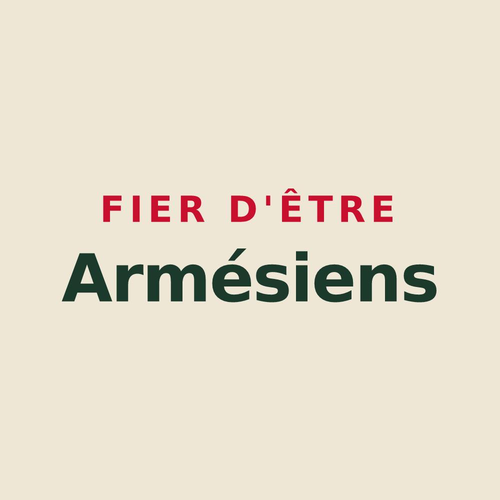 Tote bag « Fier d'être Armésiens » — design pour Armes