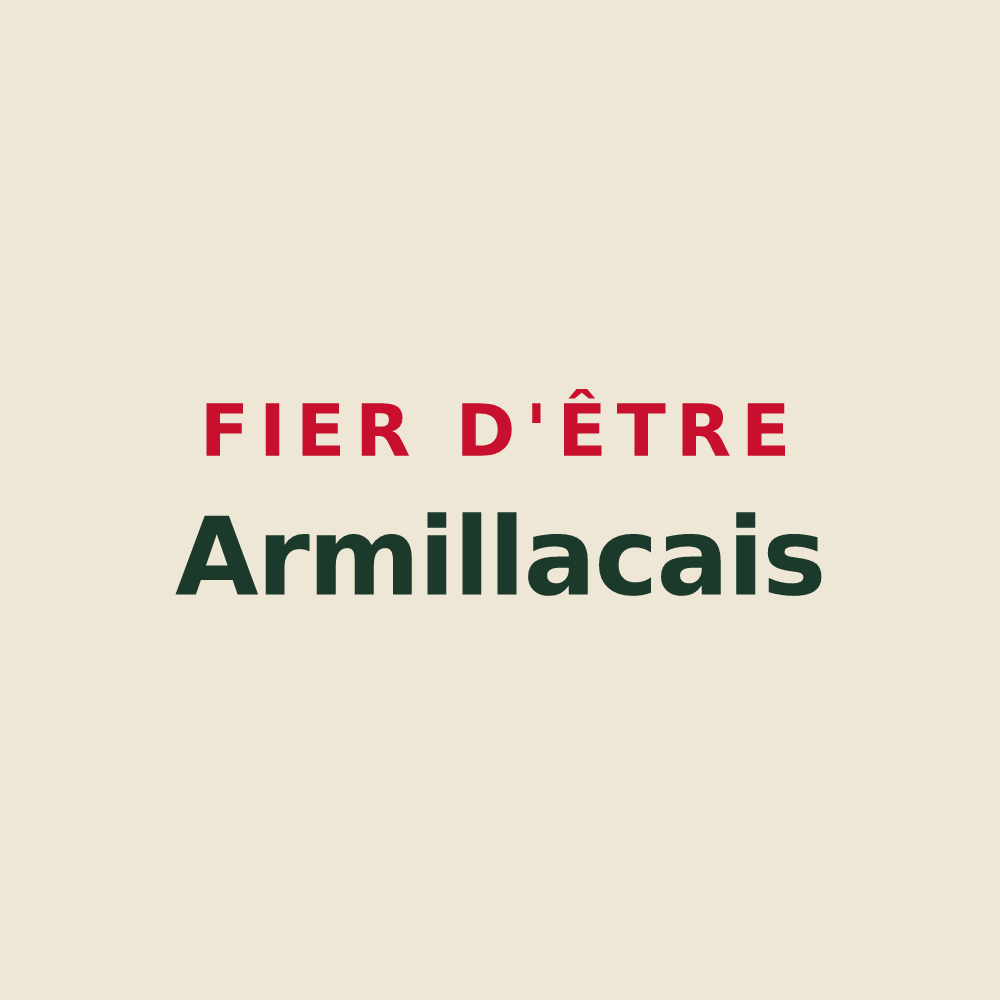 Tote bag « Fier d'être Armillacais » — design pour Armillac