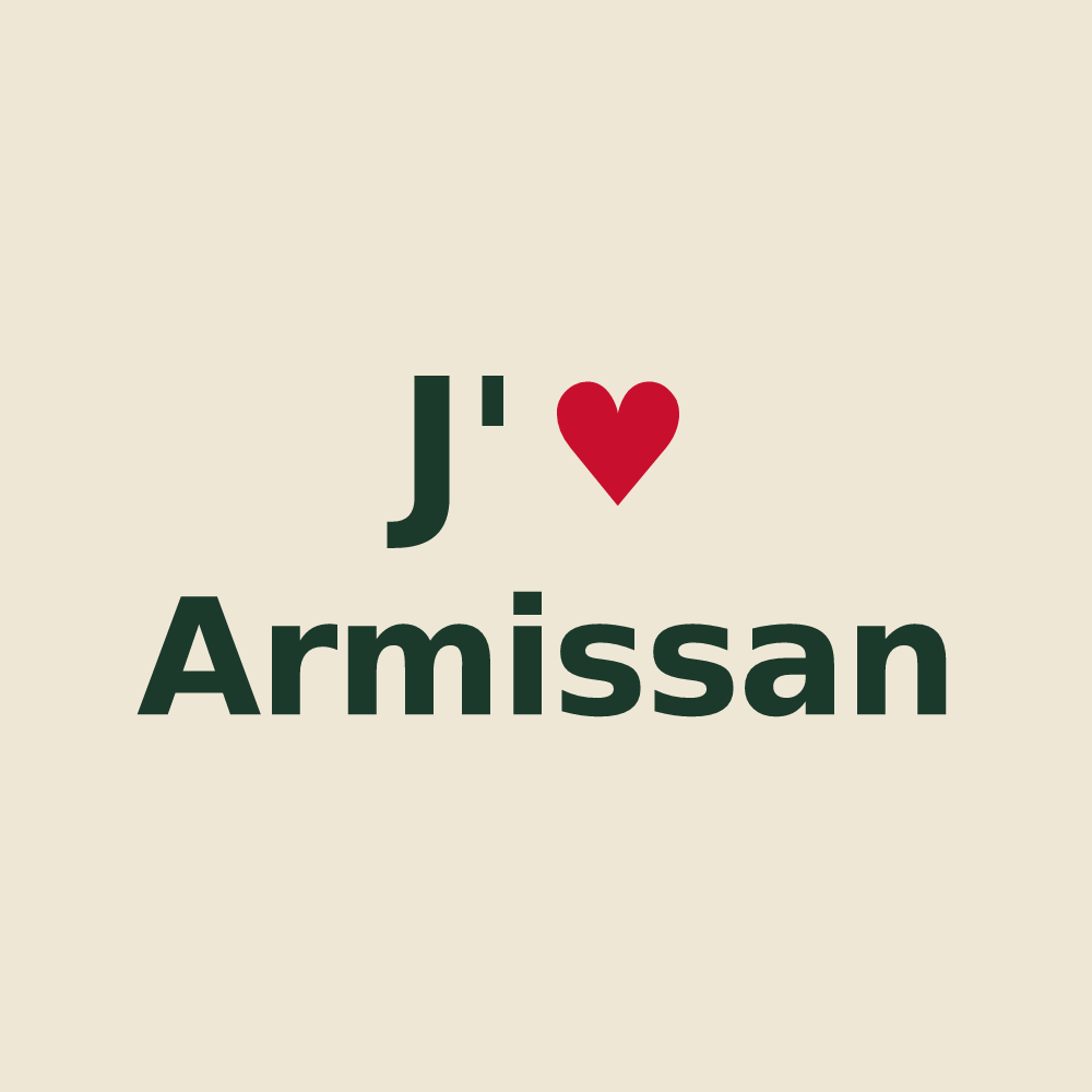 Tote bag personnalisé Armissan — design J'aime Armissan