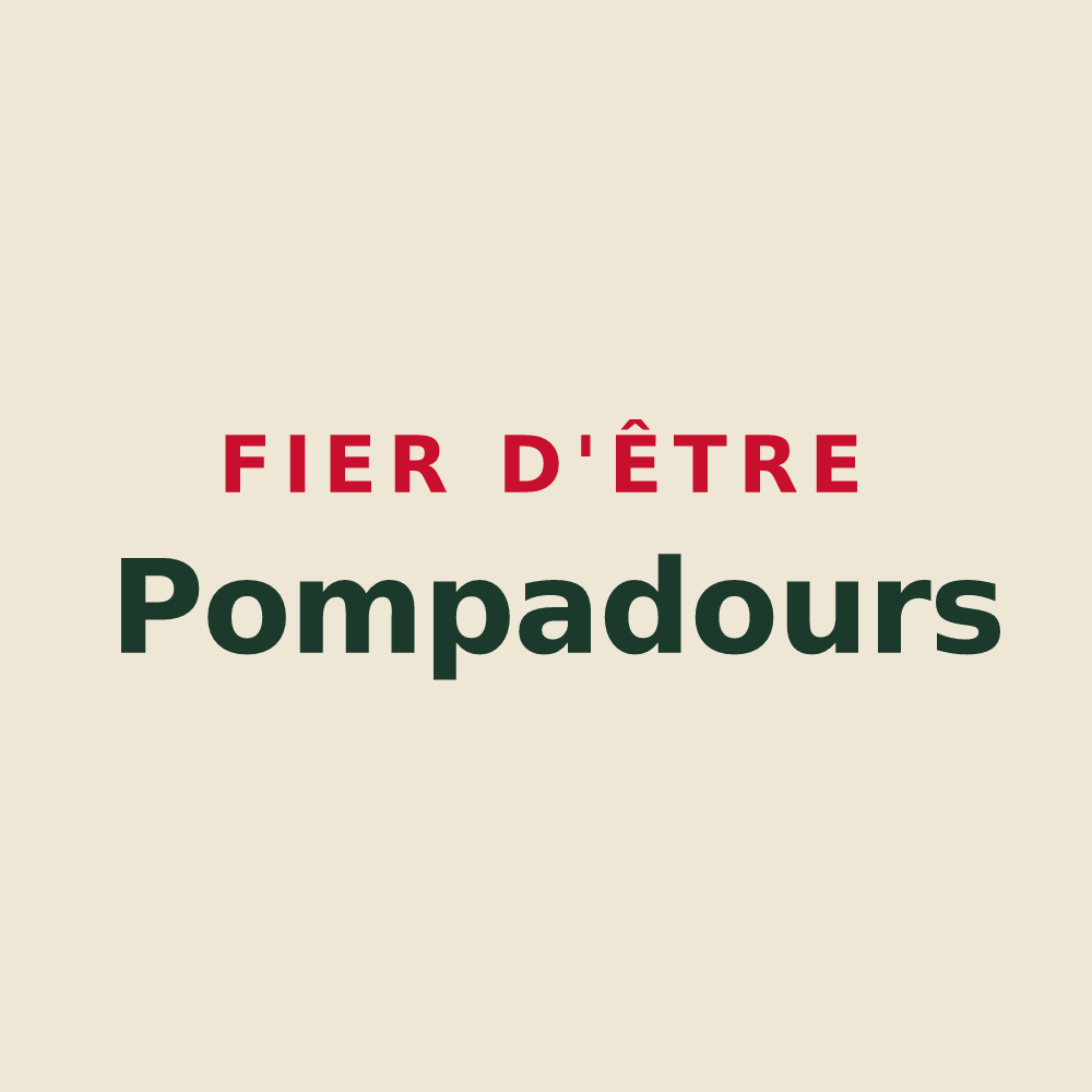 Tote bag « Fier d'être Pompadours » — design pour Arnac-Pompadour