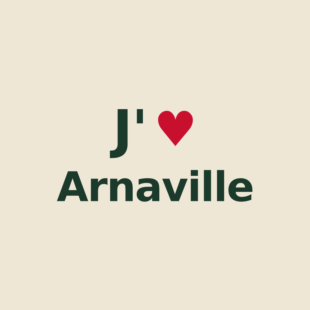 Tote bag personnalisé Arnaville — design J'aime Arnaville
