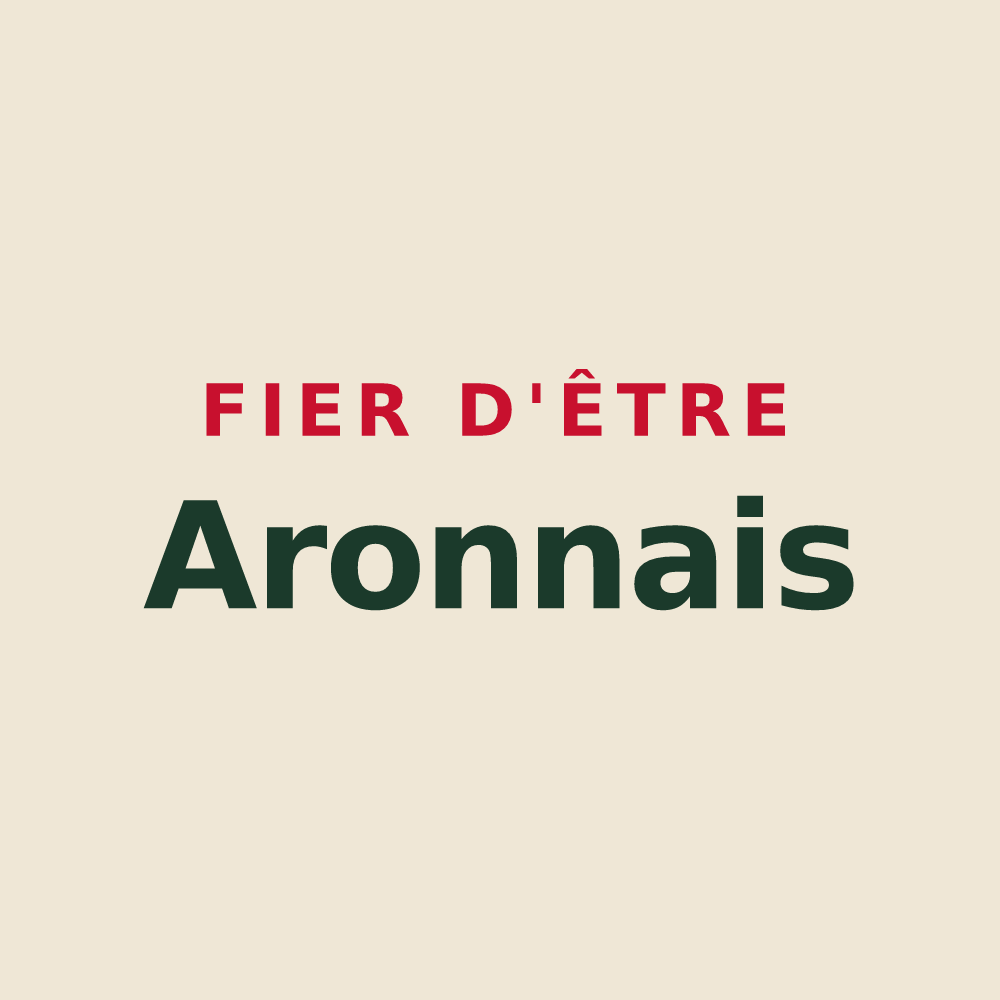 Tote bag « Fier d'être Aronnais » — design pour Aron