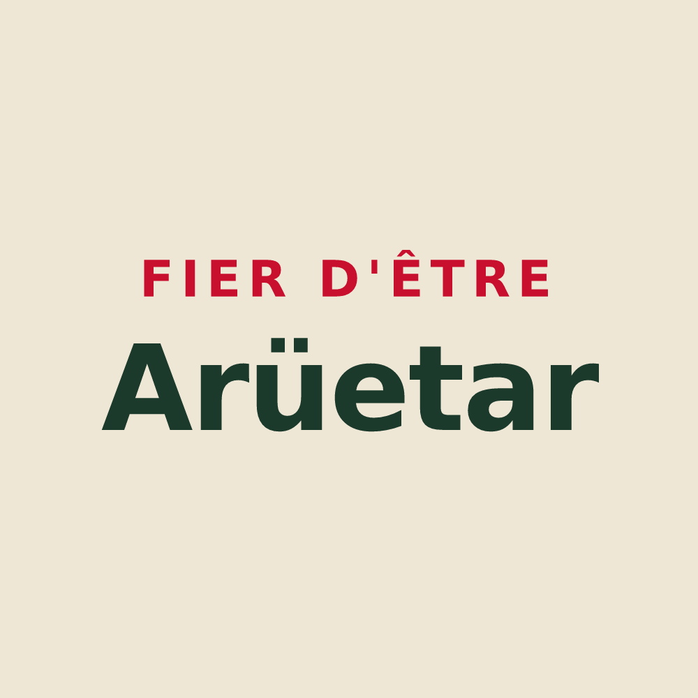 Tote bag « Fier d'être Arüetar » — design pour Aroue-Ithorots-Olhaïby