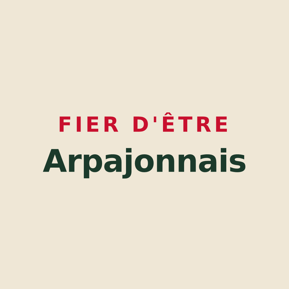 Tote bag « Fier d'être Arpajonnais » — design pour Arpajon