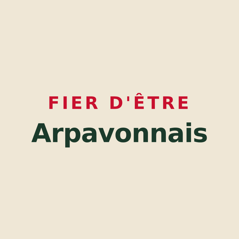 Tote bag « Fier d'être Arpavonnais » — design pour Arpavon