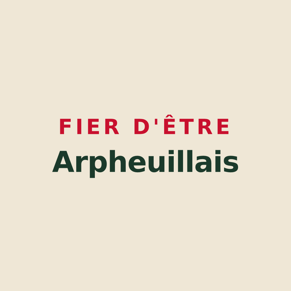 Tote bag « Fier d'être Arpheuillais » — design pour Arpheuilles-Saint-Priest