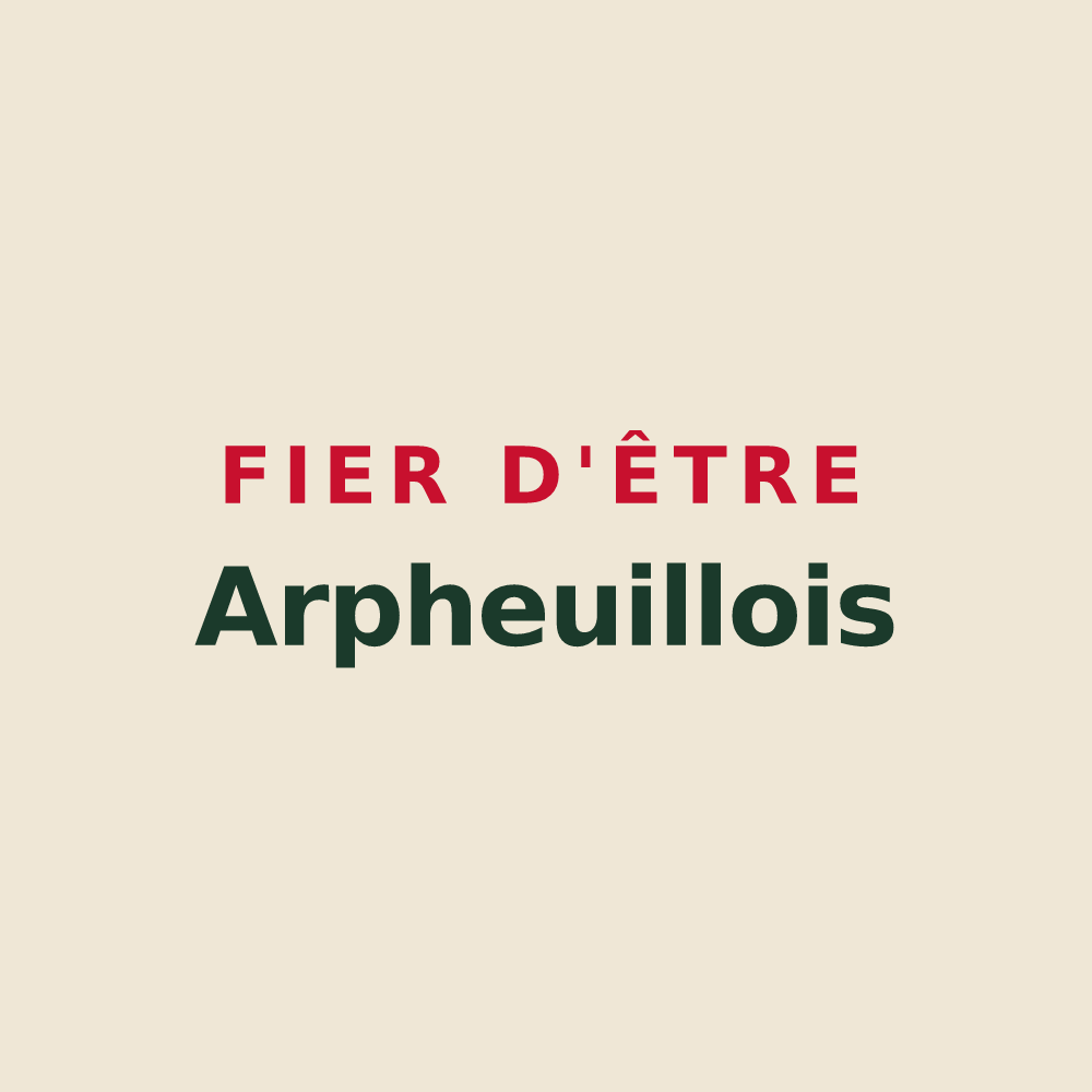 Tote bag « Fier d'être Arpheuillois » — design pour Arpheuilles