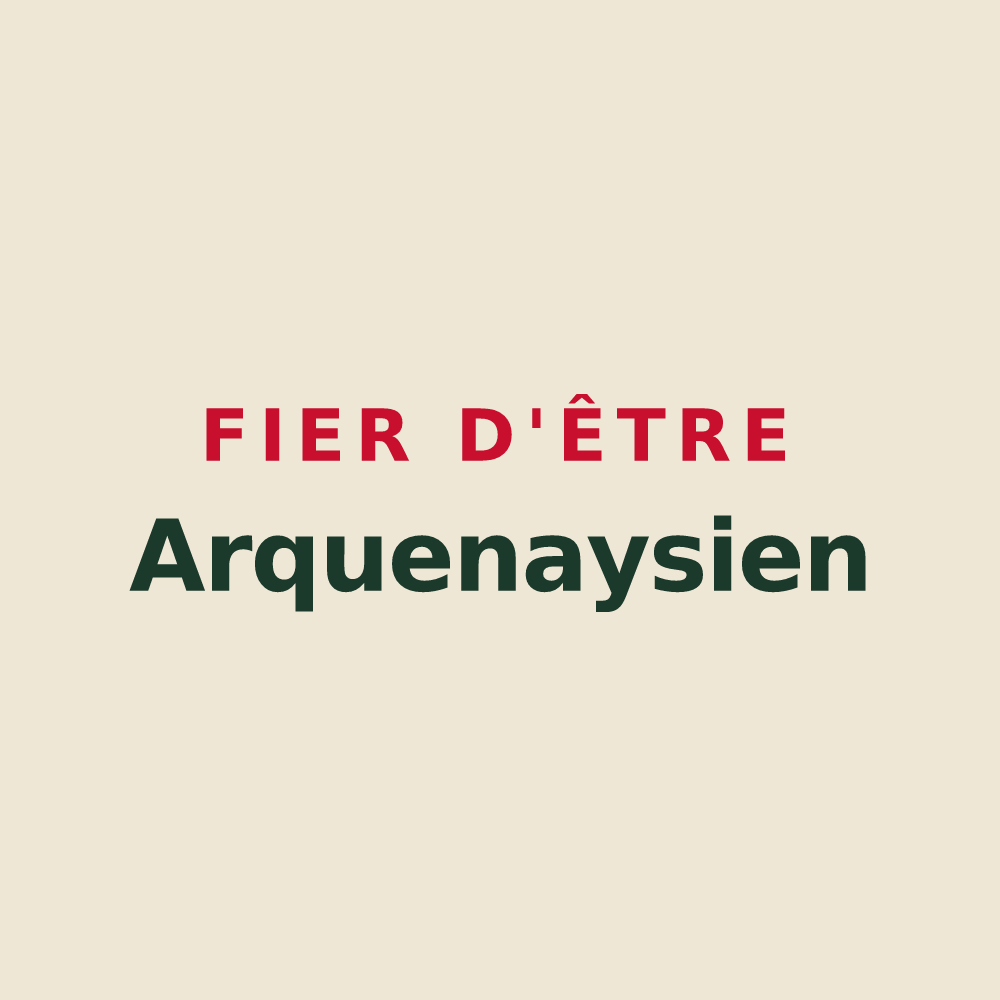 Tote bag « Fier d'être Arquenaysien » — design pour Arquenay