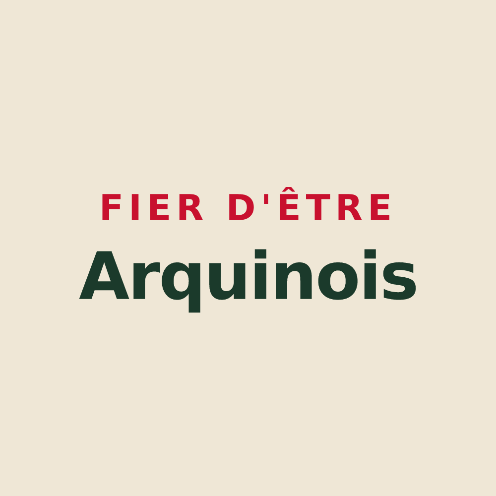 Tote bag « Fier d'être Arquinois » — design pour Arquian
