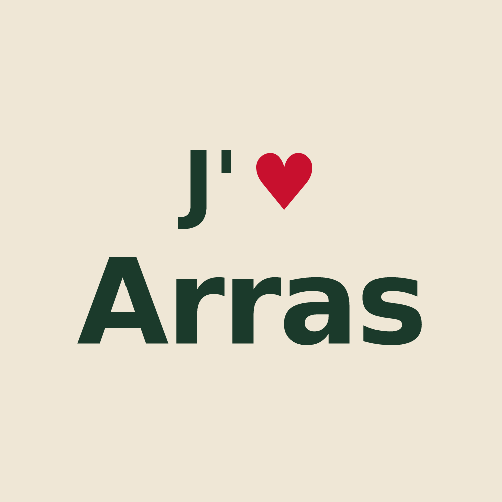 Tote bag personnalisé Arras — design J'aime Arras