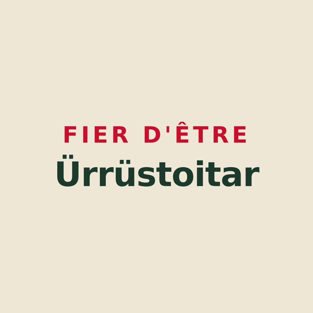Tote bag « Fier d'être Ürrüstoitar » — design pour Arrast-Larrebieu