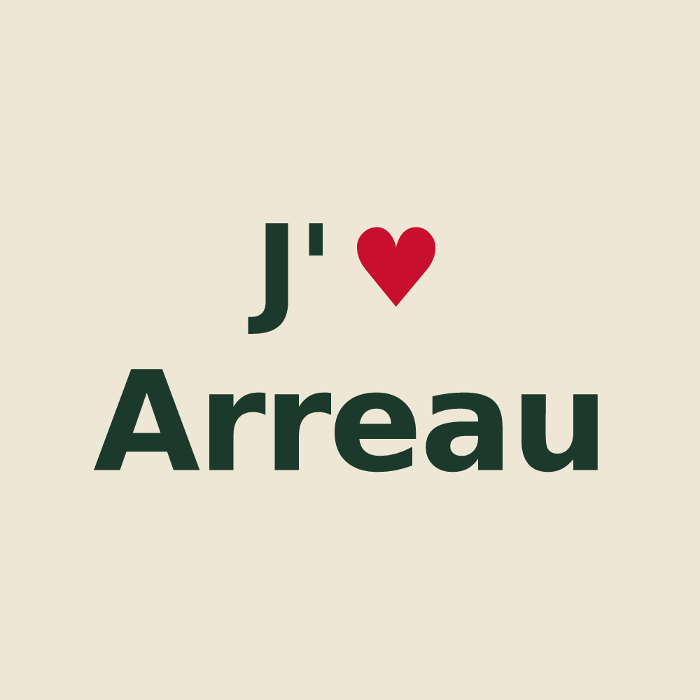 Tote bag personnalisé Arreau — design J'aime Arreau