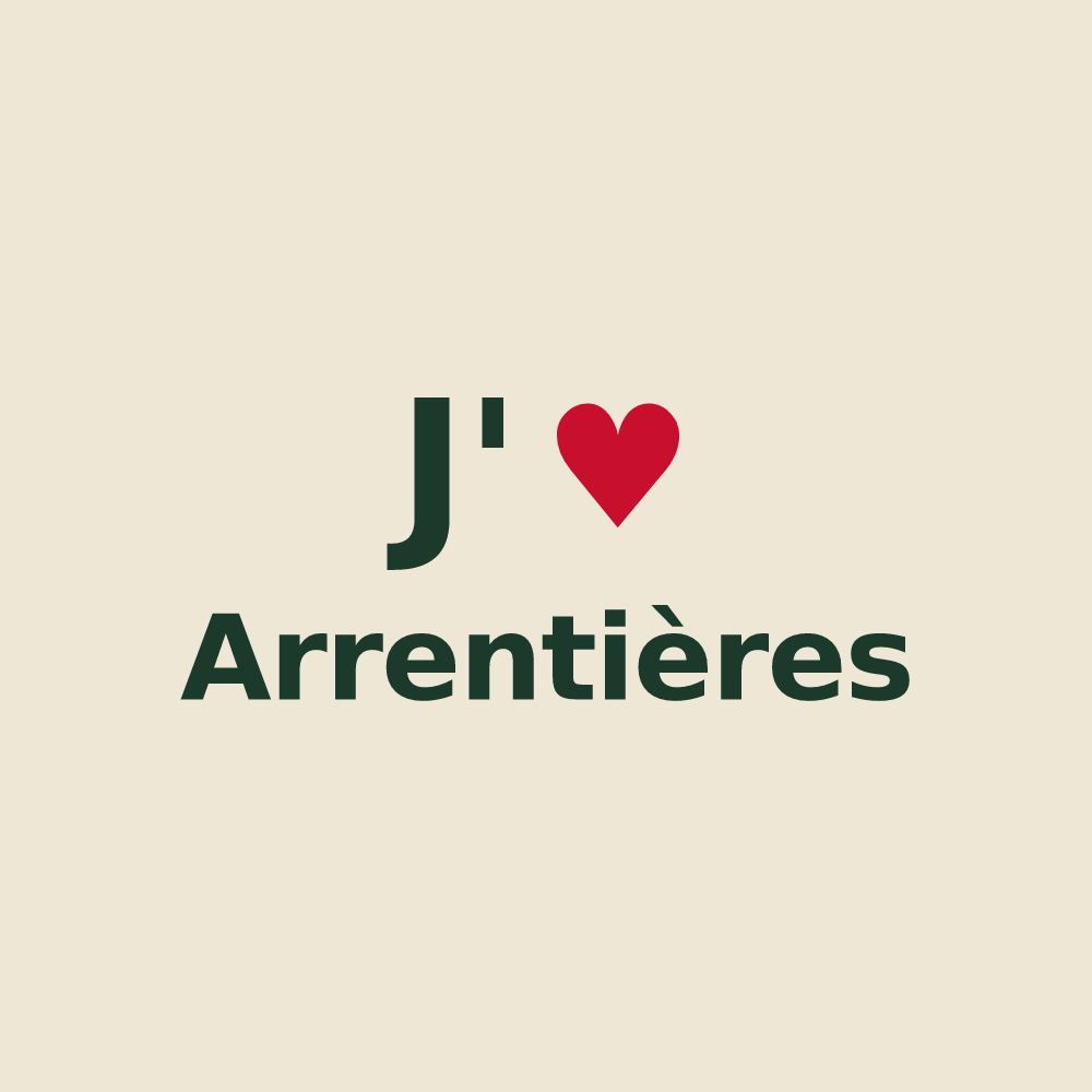 Tote bag personnalisé Arrentières — design J'aime Arrentières