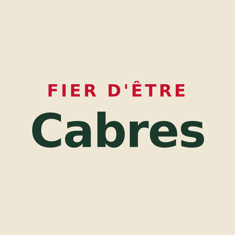 Tote bag « Fier d'être Cabres » — design pour Arreux