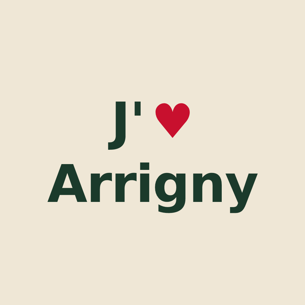 Tote bag personnalisé Arrigny — design J'aime Arrigny