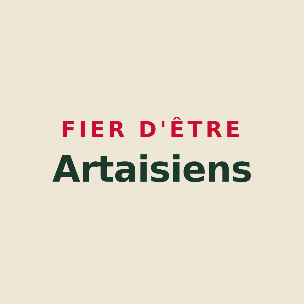 Tote bag « Fier d'être Artaisiens » — design pour Artaix