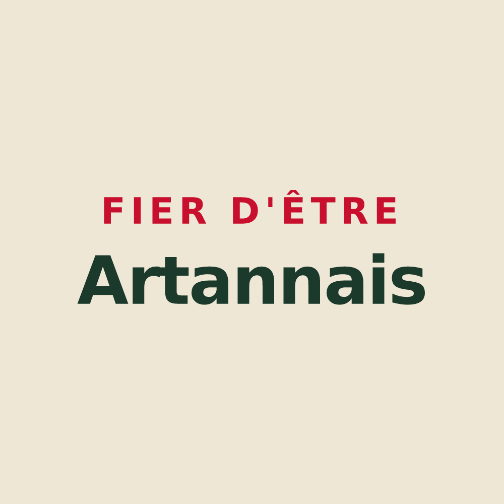 Tote bag « Fier d'être Artannais » — design pour Artannes-sur-Indre